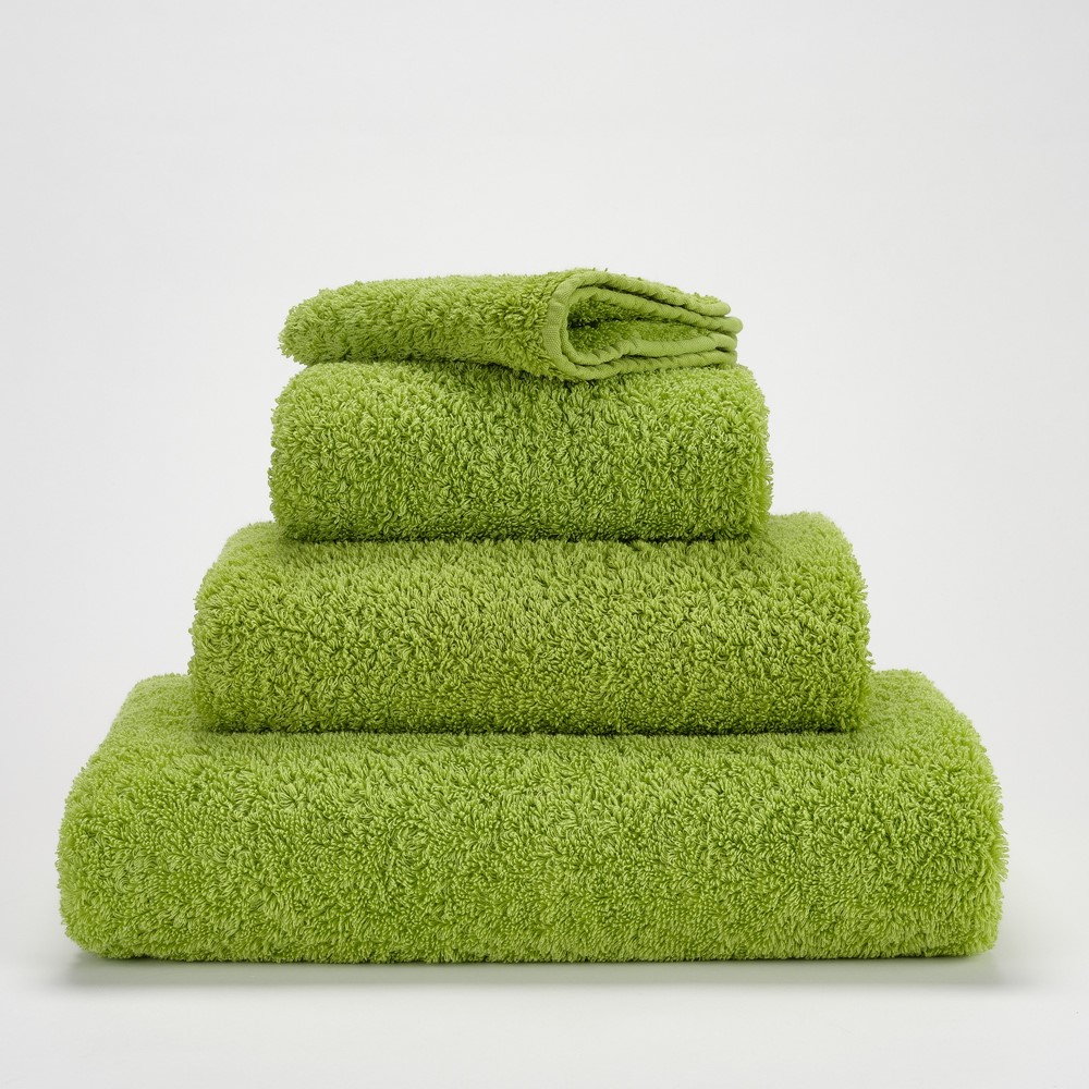 Super Pile Plain Bathroom Towels by Designer Abyss & Habidecor 165 in Apple Green